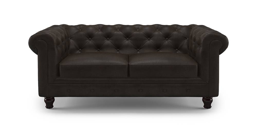 Winchester Leatherette Sofa (Chocolate)